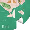 Tapet cirkel Kort over Bali - Rivers - vliesetapet/selvklæbende non-woven tapet