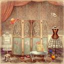 Fototapet - Dressing room of a Princess