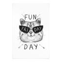 Póster de tela gato con gafas de sol - Fun Friday Cat - Korenkova