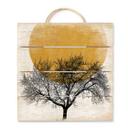 Cuadro de madera Kubistika - Mañana de invierno - 40x41,5 cm