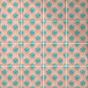 Azulejos Adhesivos rombos turquesa rosa - Treechild - lote de 12