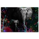 Canvasbillede, elefant dyr abstrakt