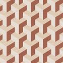3D tapet terningemønster beige brun - geometrisk Ikke-vævet tapet moderne