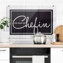 Stænkplade - Hier kocht die Chefin