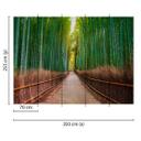 non-woven tapet BambooWalk fototapet Designwalls i grøn og brun 
