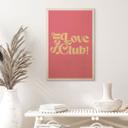 Self Love Club Cuadro de madera rosa - Impresiones de Ayleen