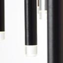 Pendelleuchte Eddy, braun, 180 x 55,3 cm, Metall Pendellampe, dimmbar