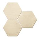 Hexagone - Bois placage de bouleau (Set de 3)