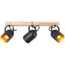 Spotbalken Sebastian, gold, 17,5 x 57,5 cm, Holz Lampe