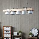 Pendelleuchte Maria, beige, 115 x 95 cm, Holz Pendelleuchte