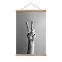 Póster de tela Mano de la Victoria - Signo de paz y victoria - Bühler
