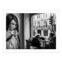Póster Sarmento - Convivencia en un café