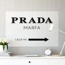 Zelfklevende Poster Prada Marfa