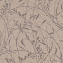 Ikke-vævet tapet Fee Wild Free brun beige sort metallic - græsser vilde blomster stue gang
