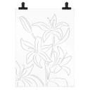 Póster 1X Studio - Line Art Floral - Flores Minimalistas
