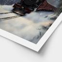 Plakat Vinter - Damplokomotiv i en snedækket skov - Melloi Art Prints