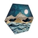 Hexagone - alu-Dibond SpaceFrog Designs - Bleu indigo
