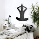 Decoración acrílica postura de yoga sentado 02