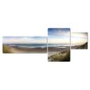 Tableau en verre - Panorama de la plage (3 parties)