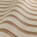 Skandinavisk træpanellook non-woven tapet beige bronze metallic let skinnende
