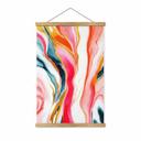 Póster de tela jaspeada de colores abstractos - Gokhale