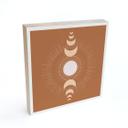 Billede af træ til at sætte op | Månecyklusser: Sol og måne i harmoni - KsanaKalpa - 15x15 cm