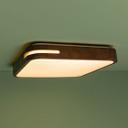 LED Deckenleuchte Viola, braun, 40 x 40 cm, quadratisch, Holz Innenleuchte