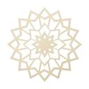 Arte en madera de álamo - Estrella colgante 02