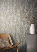 blomster- og fleecetapet Natural Opulence i beige