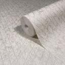 Papel pintado no tejido de color beige con motivo de rombos geométricos gráficos