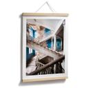 Póster Imponente escalera con encanto antiguo - Robroek