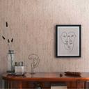 Papel pintado texturizado en gris-marrón - Papel pintado no tejido con aspecto textil - Diseño mural moderno