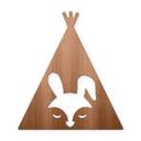Decoración en madera caoba - Tipi - Liebre