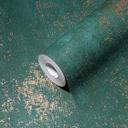 Papel pintado verde oro efecto metalizado papel pintado no tejido verde oscuro para salón, cocina