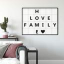 Plakat - Home Love Family