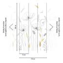 Floral blanco negro - Fotomural flores plantas Livingwalls - mate y liso