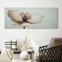 Cuadro Lienzo Delicada flor seca en beige | Arte floral boho - Treechild - Panorama
