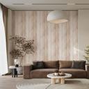 Non-woven tapet i beige grå abstrakte striber grafisk moderne 