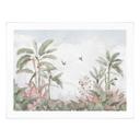 Plakat Tropical Idyll med kolibri blå - Bloomery Decor