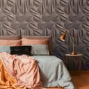 Papel pintado 3D fotomural gris diseño moderno no tejido papel pintado motivo gráfico para el salón