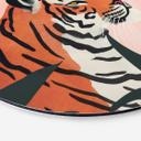 Vægcirkel Tiger i en lyserød jungle - Treechild