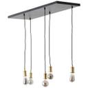 Pendelleuchte Emmanuel, schwarz, 95 x 133 cm, Metall Pendellampe, dimmbar