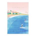 Póster de tela Surf en la costa de Australia - Rivers