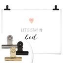 Póster Confetti & Cream - Quedémonos en la cama