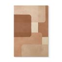 Cuadro de madera Abstracción boho en beige-marrón - Costa