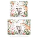 Fotomural para habitación infantil - Animales africanos en la selva tropical - Kvilis