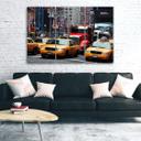 3 stykke lærredstryk, Taxi Times Square New York