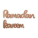 Décoration en bois placage acajou - Ramadan Kareem