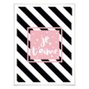 Póster Je t'aime retro