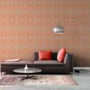 Retro tapet orange beige - vintage ikke-vævet tapet abstrakt - mønster tapet tekstureret skræl og st
